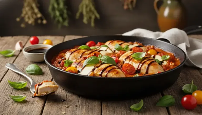 Caprese Chicken Skillet featured-hero