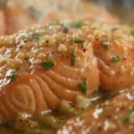 Garlic Butter Salmon detail