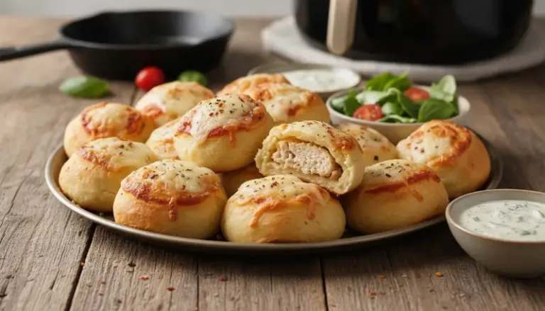protein pizza recipe, healthy pizza bites, high protein snacks, low-cal pizza rolls, meal prep pizza bites, easy protein dinner, mozzarella pizza rolls, air fryer pizza rolls featured-hero