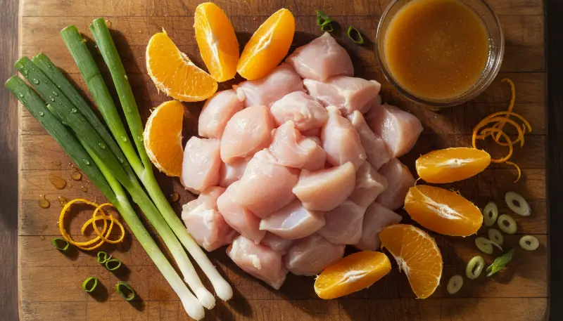 3 Ingredient Orange Chicken ingredients
