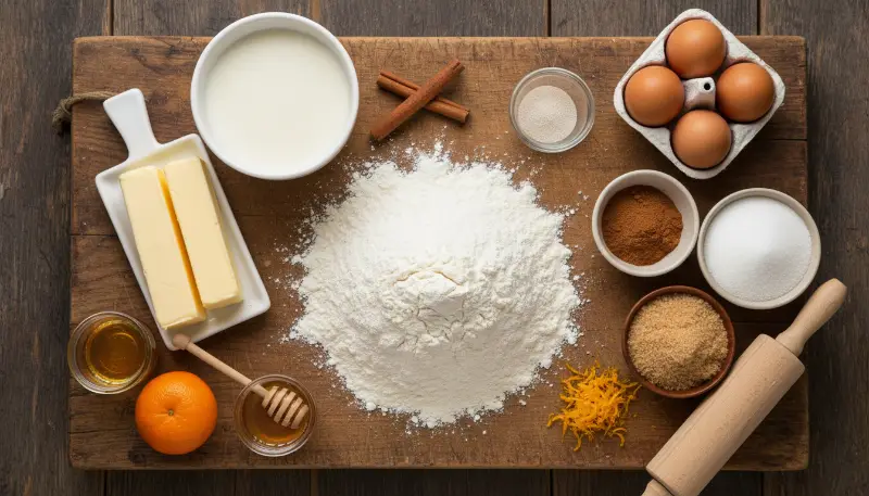BEST Homemade Cinnamon Rolls ingredients