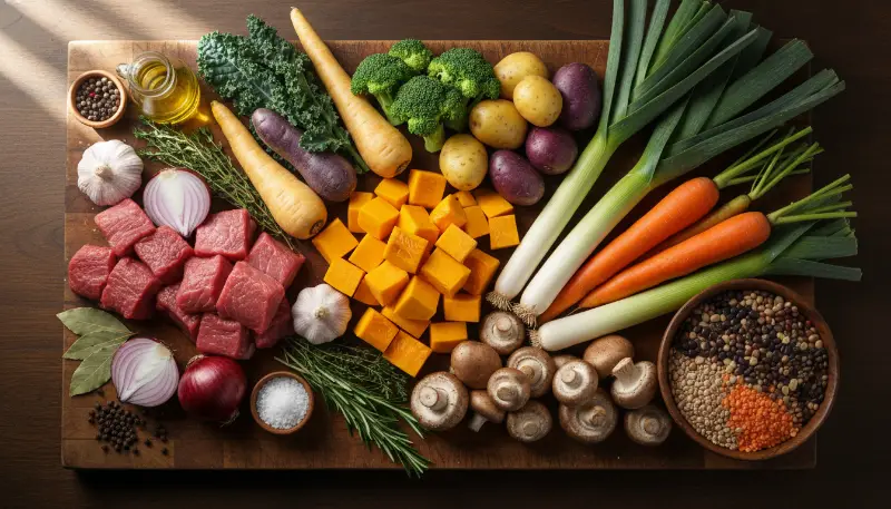 Cozy Winter Soups and Stews ingredients