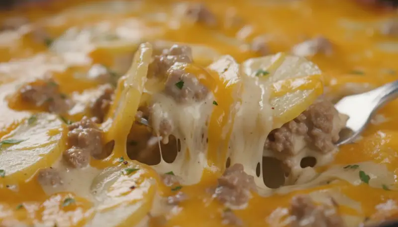 Crockpot Hamburger Potato Casserole ingredients