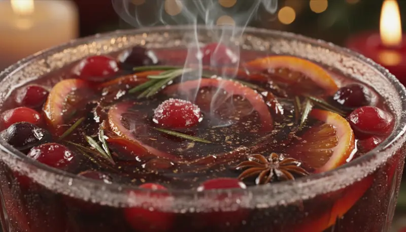 Holiday Punch Recipes close up details