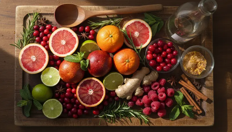 Holiday Punch Recipes ingredients