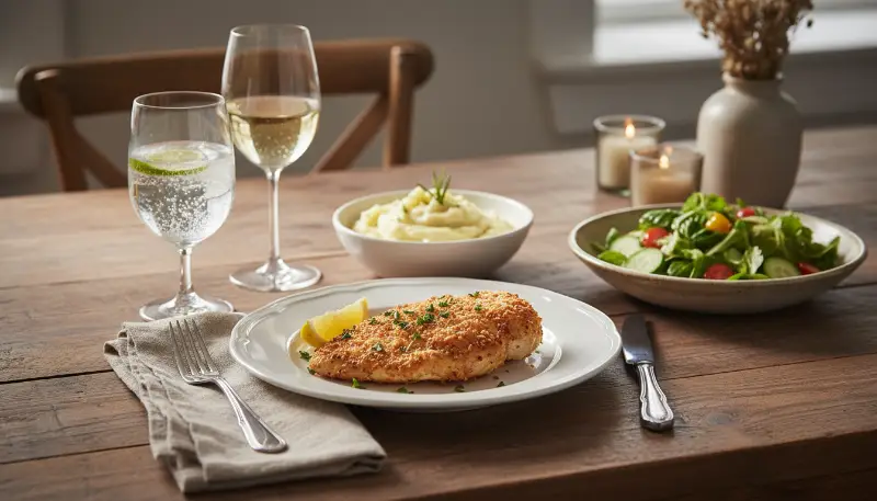 Longhorn Steakhouse Parmesan Chicken close up details