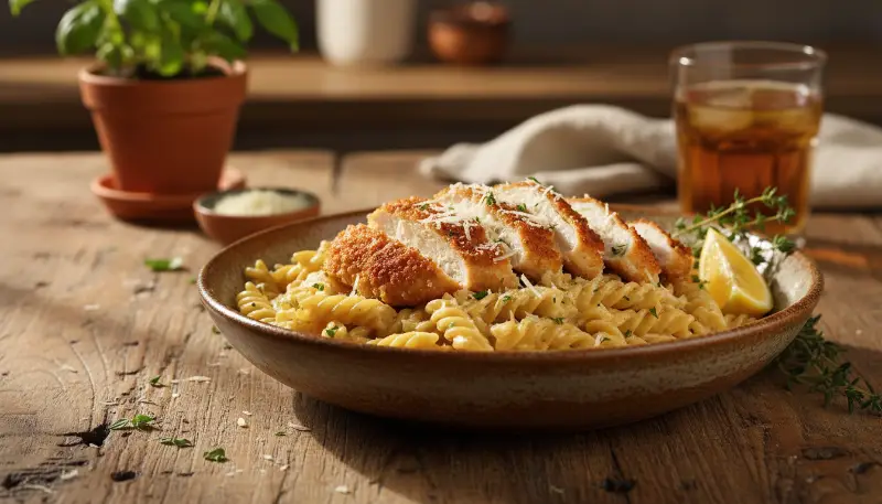 Parmesan Chicken Pasta featured-hero