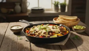 Queso Steak Fajita Skillet featured-hero