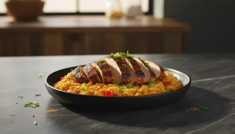 Spicy Cajun Chicken with Creamy Orzo featured