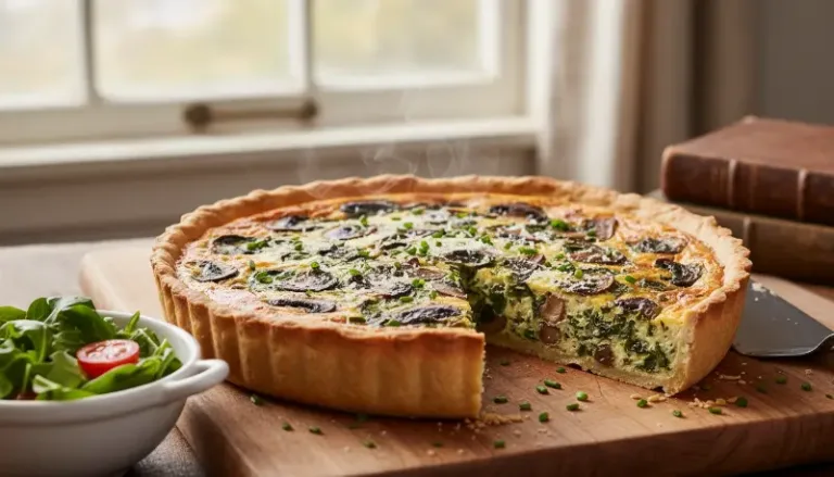 Ultimate Spinach and Mushroom Quiche Recipe with Savory Beef